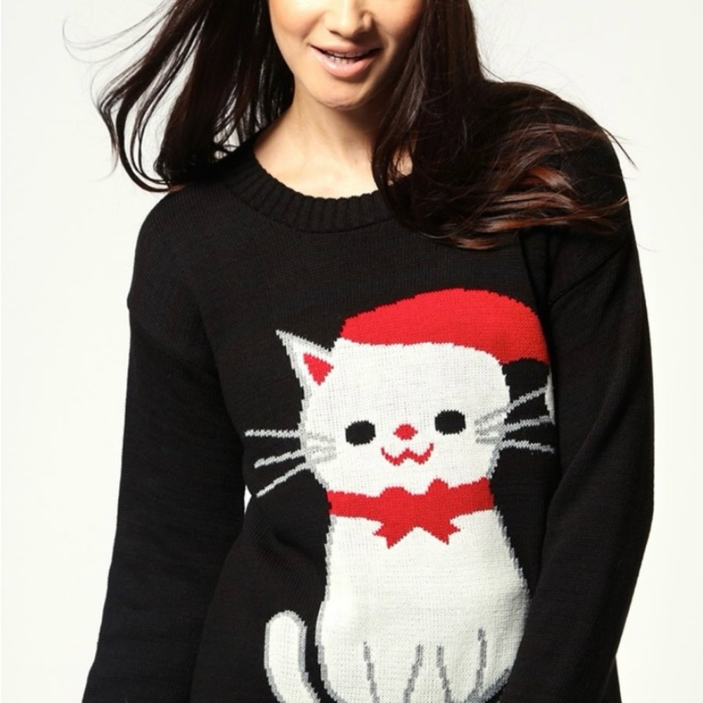BOOHOO UK Women's Christmas Jumpers 2025 Festive XMAS Jumpers | S-M